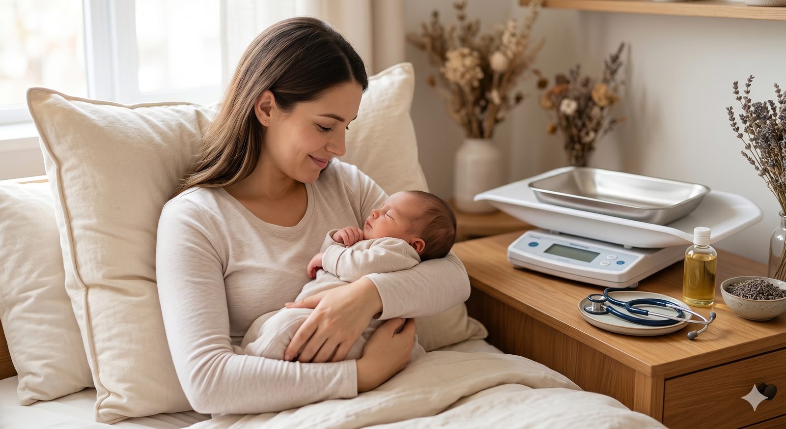 Wochenbett und Stillzeit: Betreuung zu Hause mit Baby